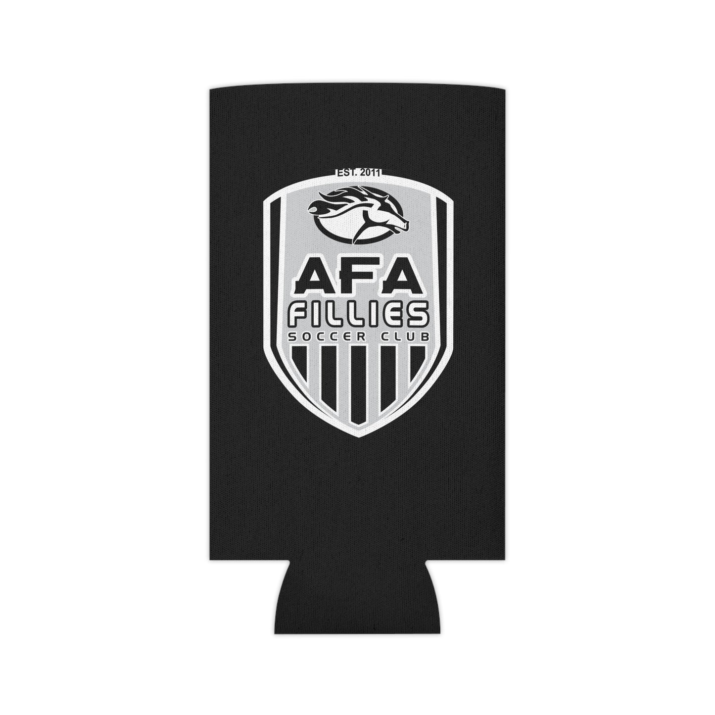 Black AFA Fillies Shield Can Cooler/Koozie