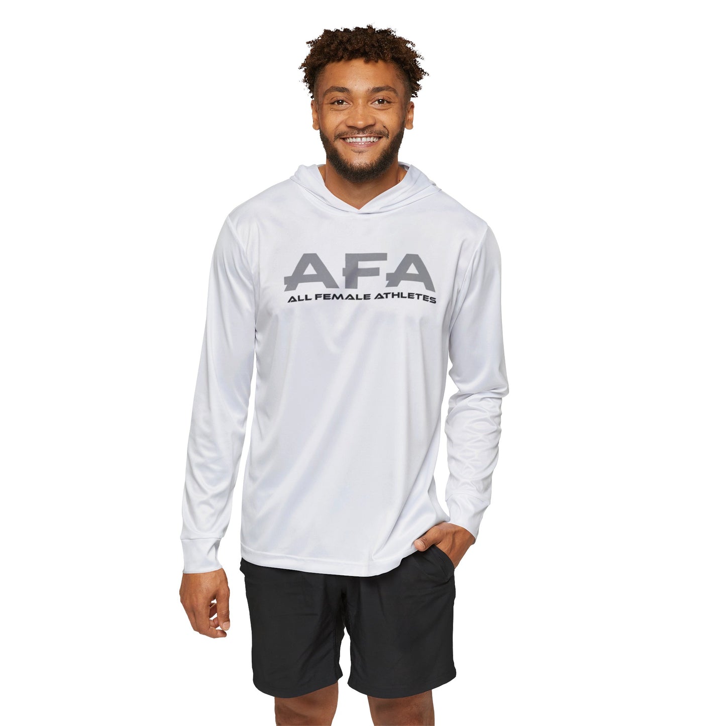 Gray All Female Athletes Men's Sports Warmup Hoodie