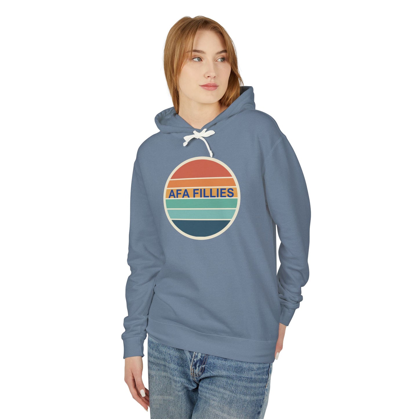 AFA Fillies Retro Aviator Design Lightweight Hoodie - No Front Pocket