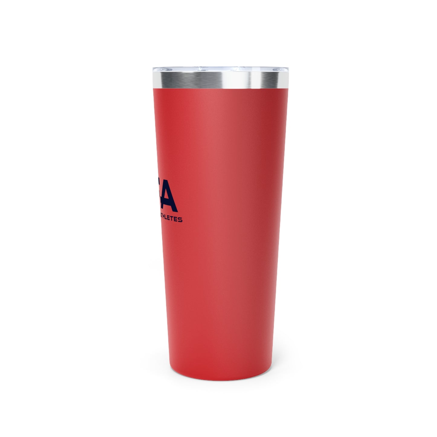 Black and Red All Female Athletes Copper Vacuum Insulated Tumbler, 22oz