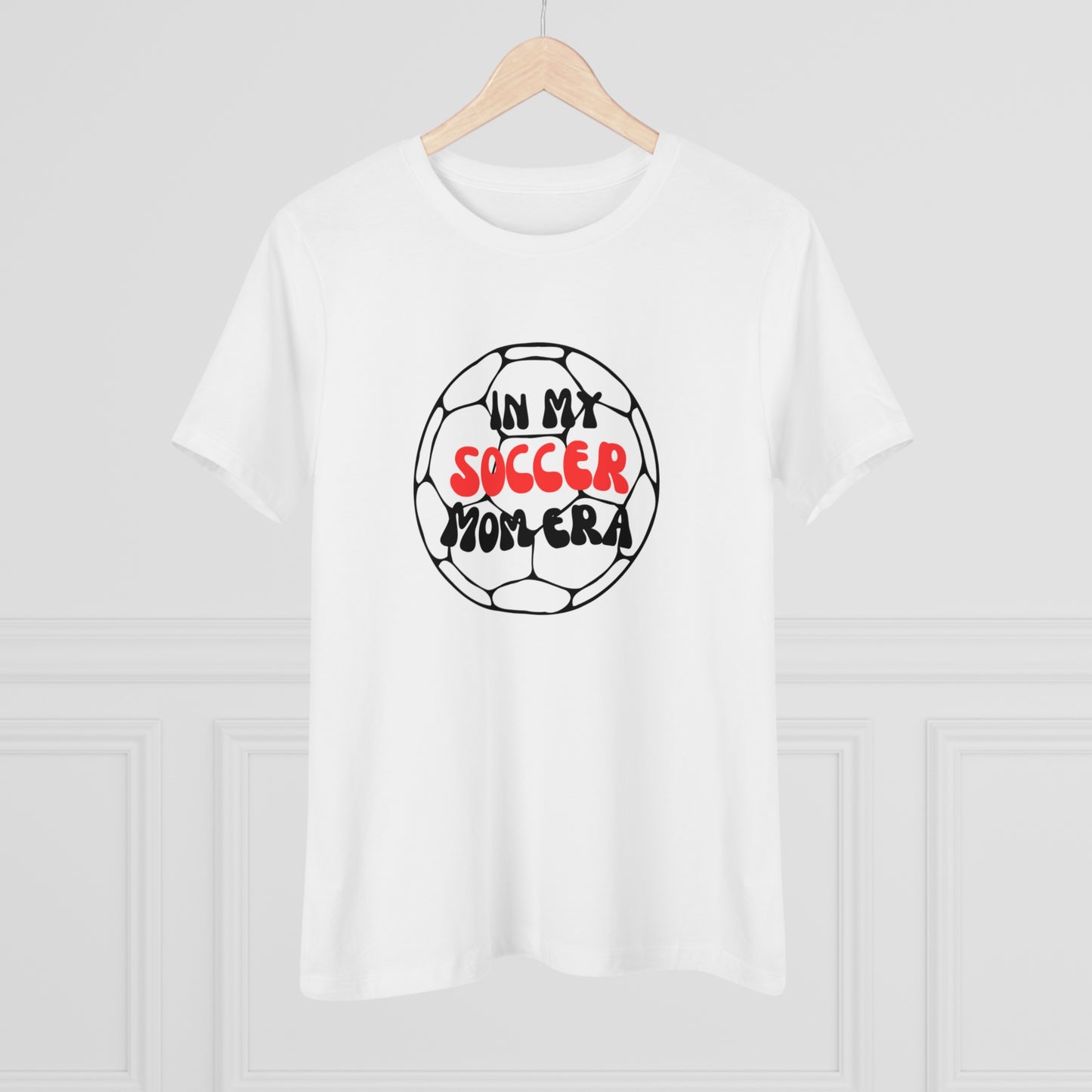 Red In My Soccer Mom Era Women's Cotton Tee