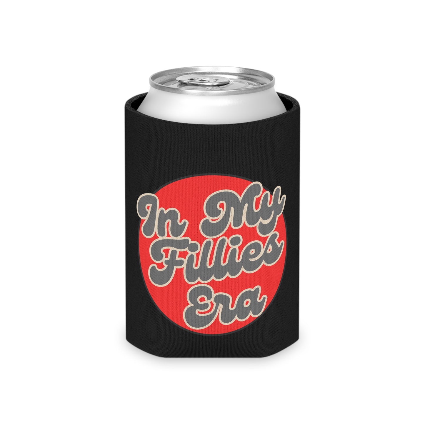 Red Circular In My Fillies Era Can Cooler/Koozie