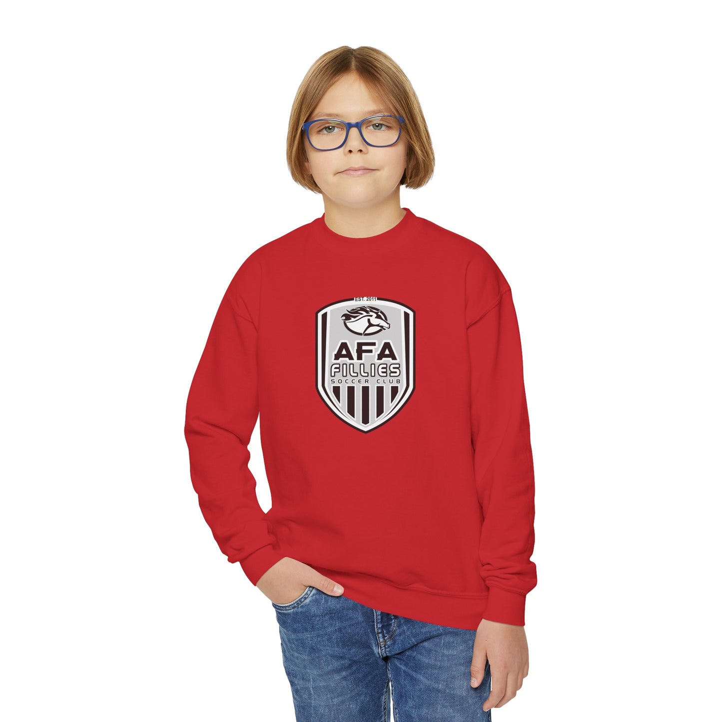 Fillies Shield Youth Crewneck Sweatshirt