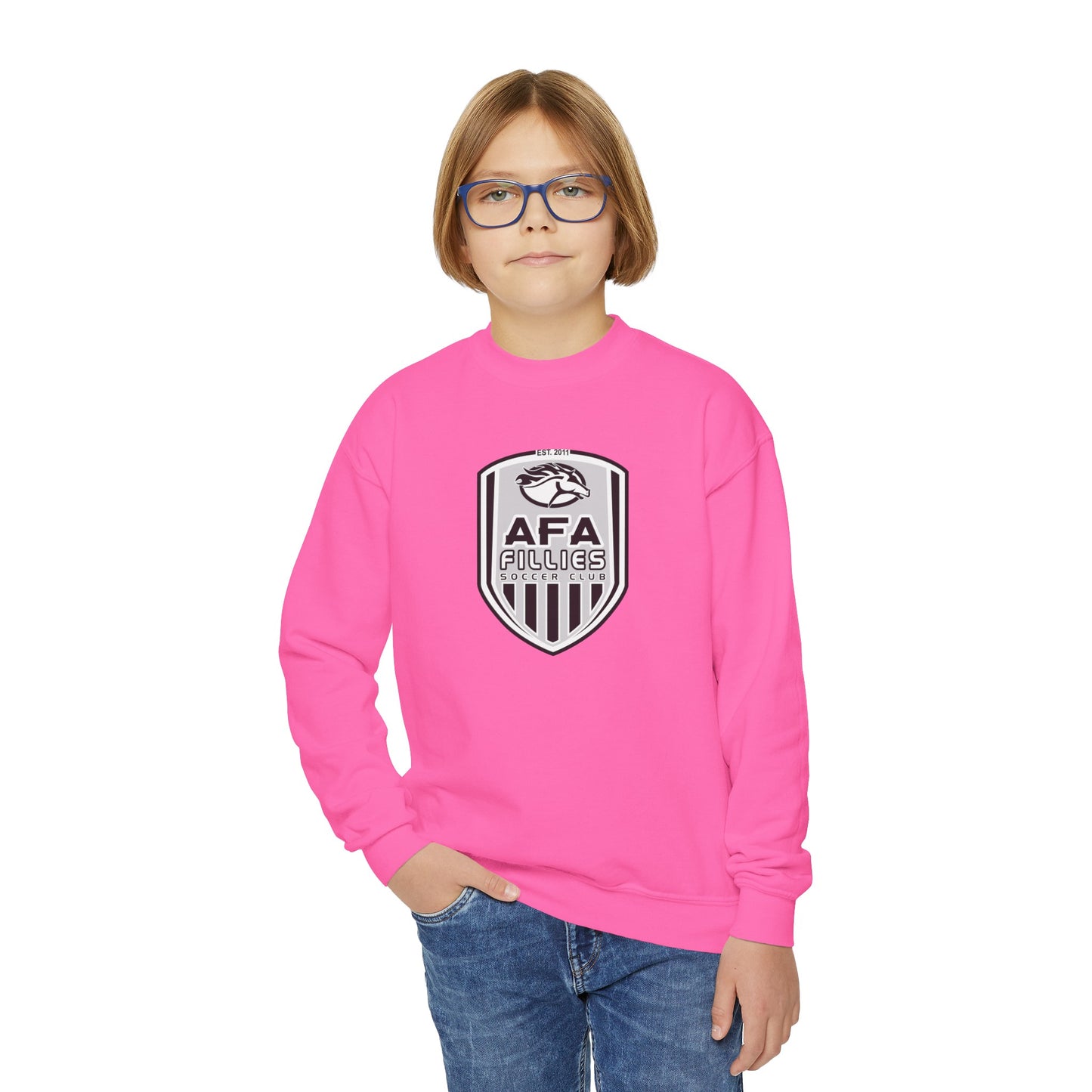 Fillies Shield Youth Crewneck Sweatshirt