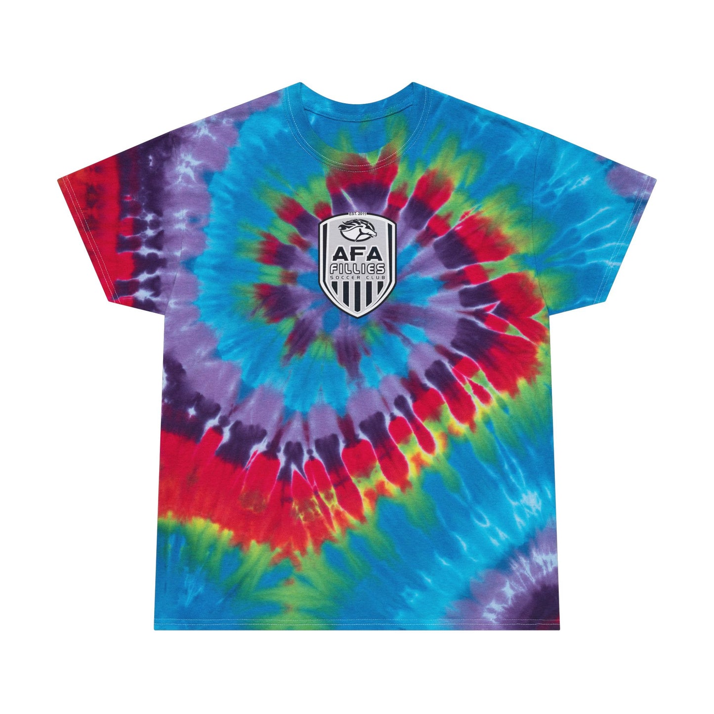Filliesh Shield Pastel Tie-Dye Tee with Spiral Design