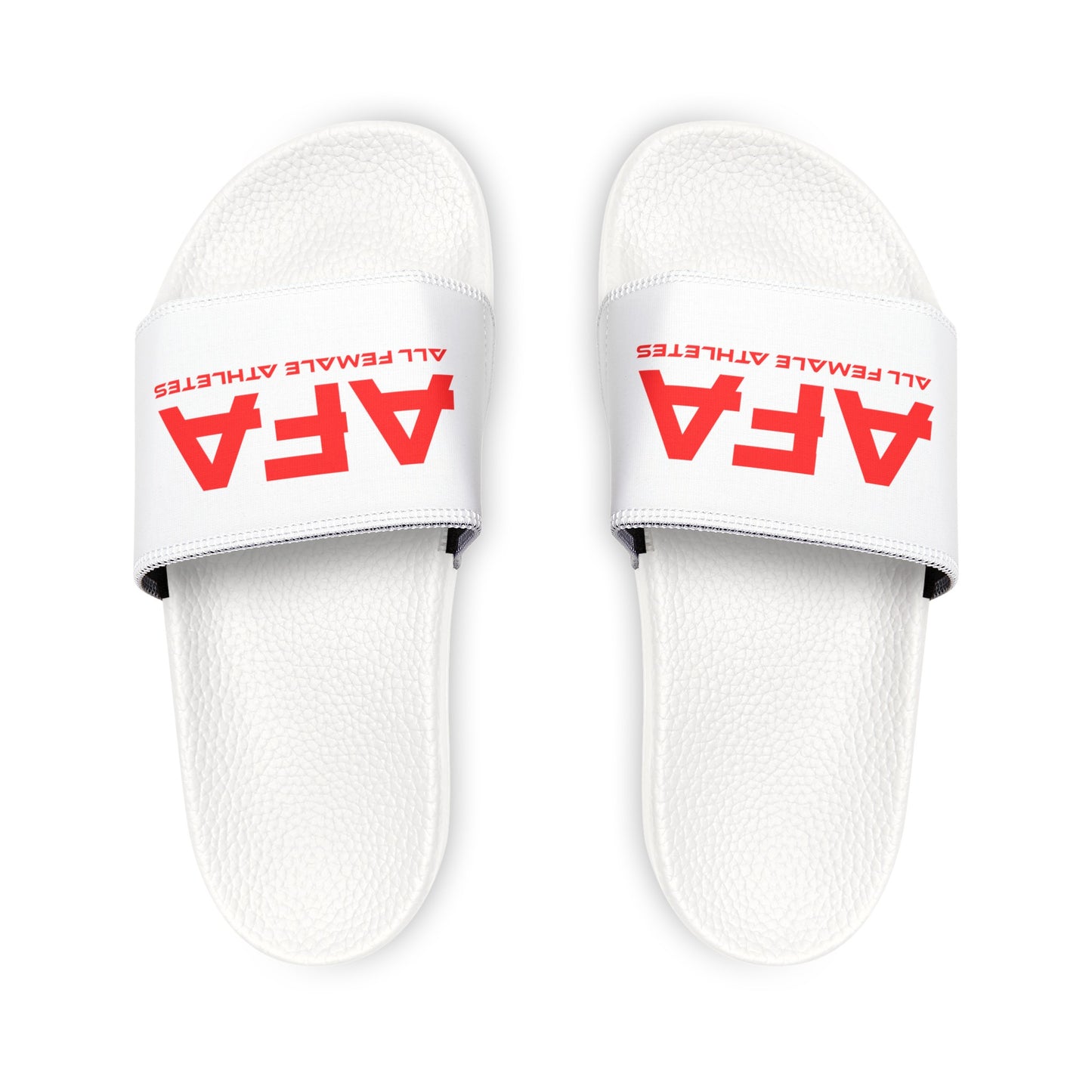 Red All Female Athletes Women's PU Slide Sandals