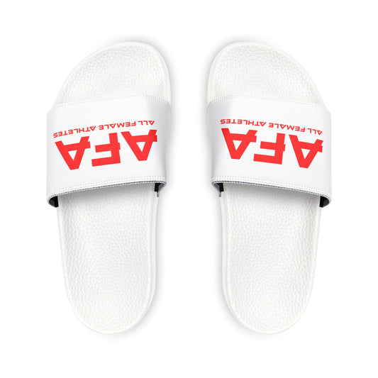 Red All Female Athletes Women's PU Slide Sandals