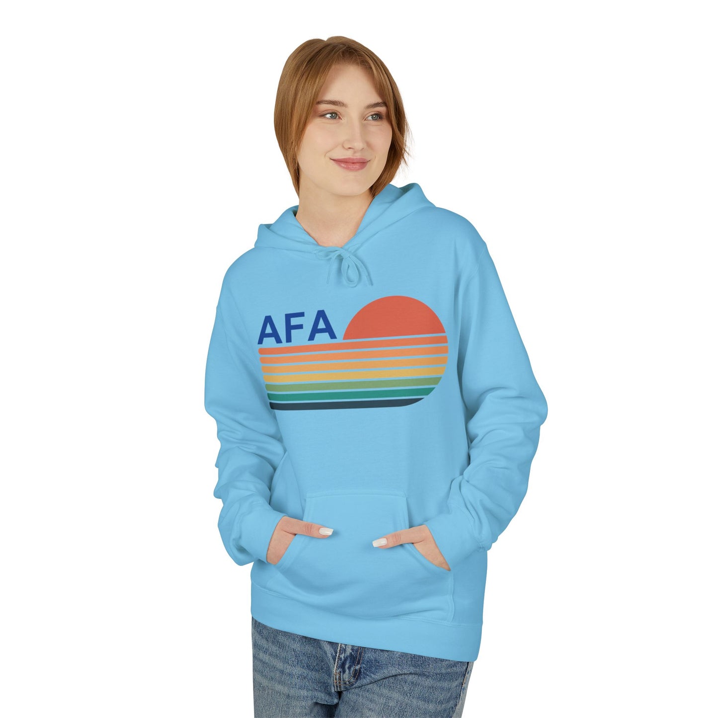 Retro AFA Sunset Aviator Fleece Hoodie