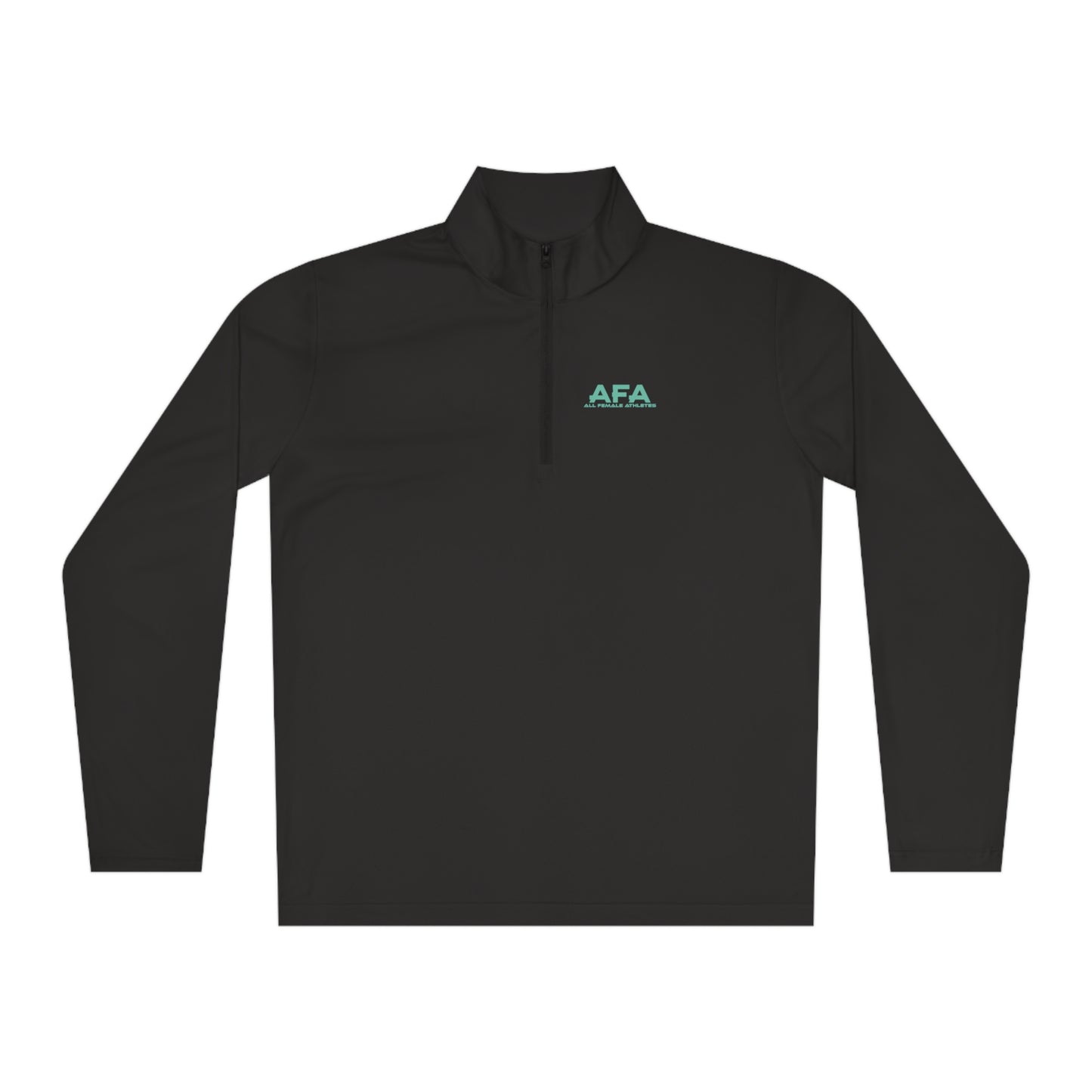 Light Green All Female Athletes Unisex Quarter-Zip Pullover