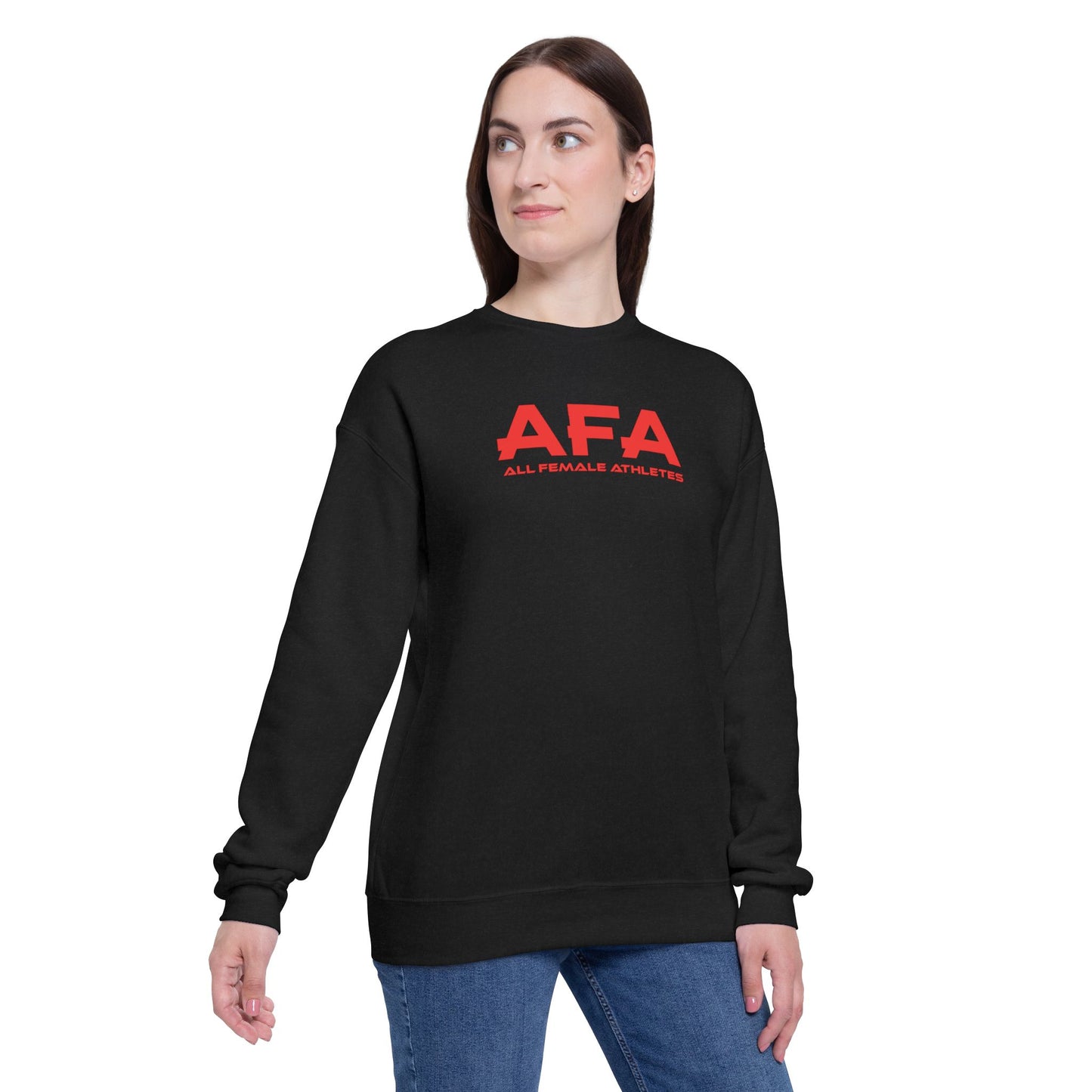 Red All Female Athletes Unisex Drop Shoulder Sweatshirt