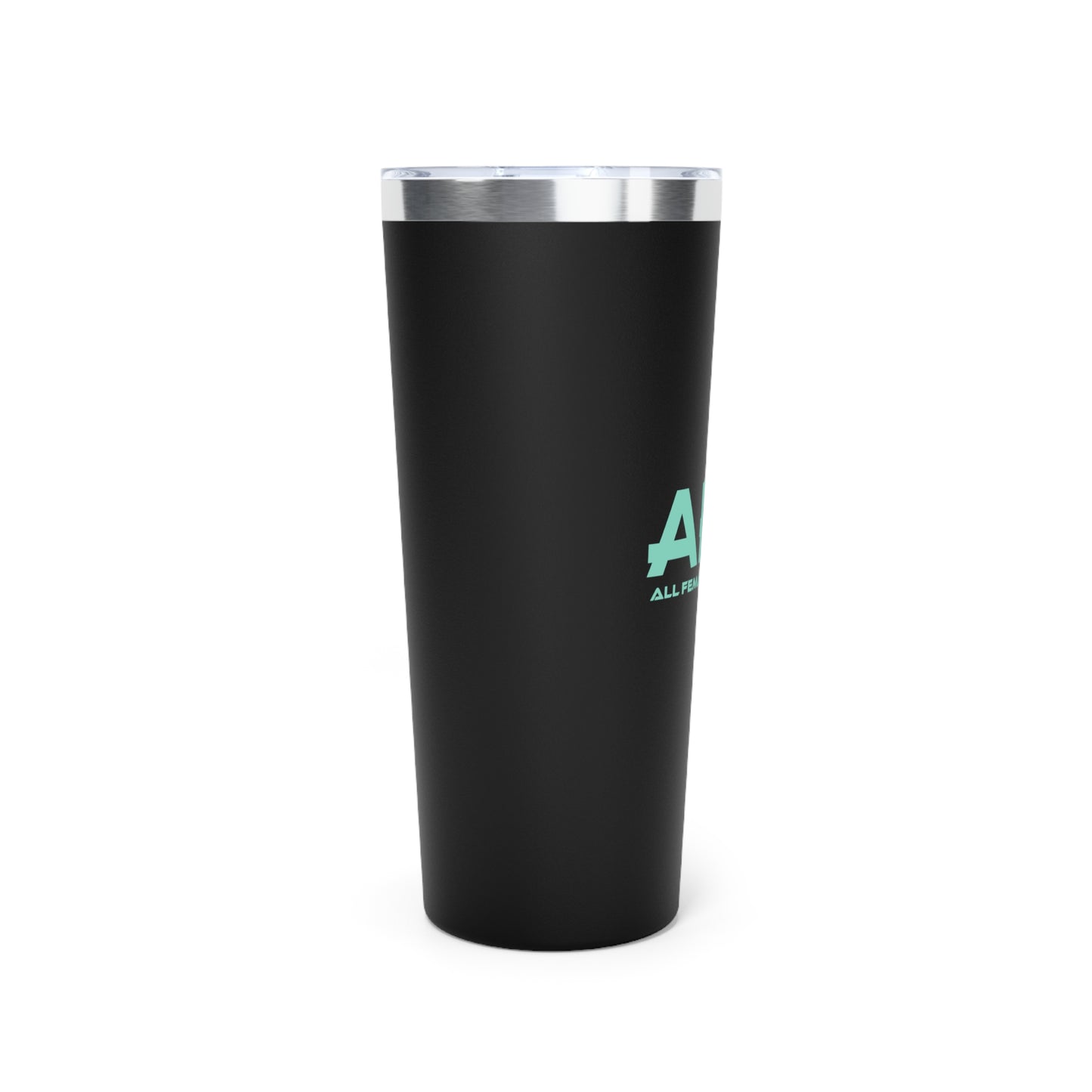 Black and Green All Female Athletes Copper Vacuum Insulated Tumbler, 22oz