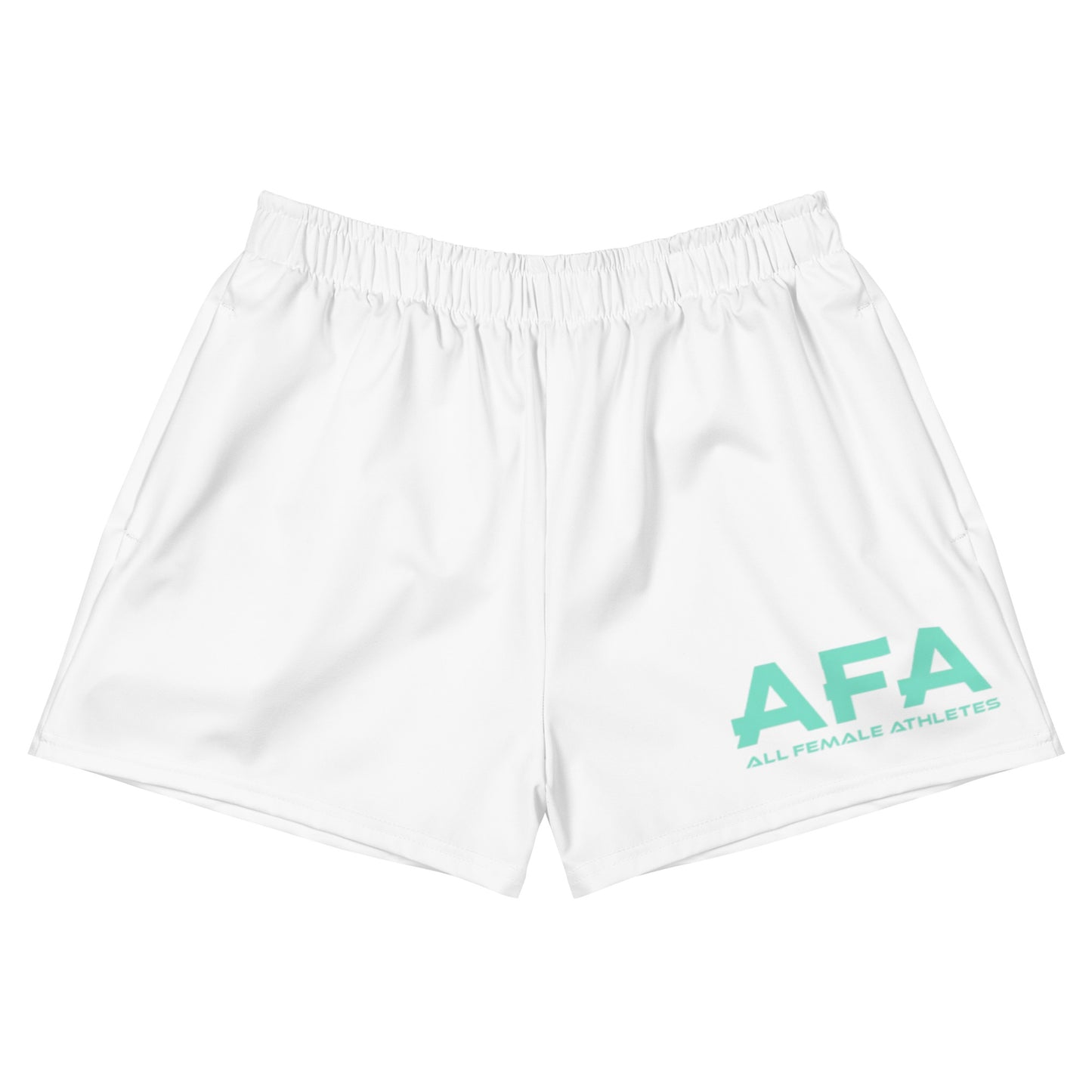 Light Green All Female Athletes Women’s Recycled Athletic Shorts