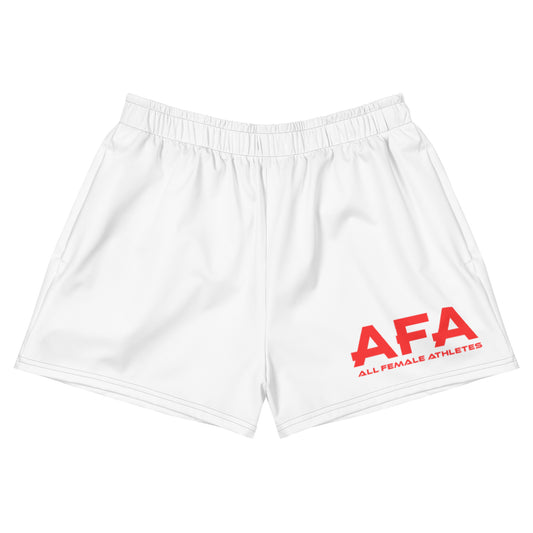 Red All Female Athletes Women’s Recycled Athletic Shorts