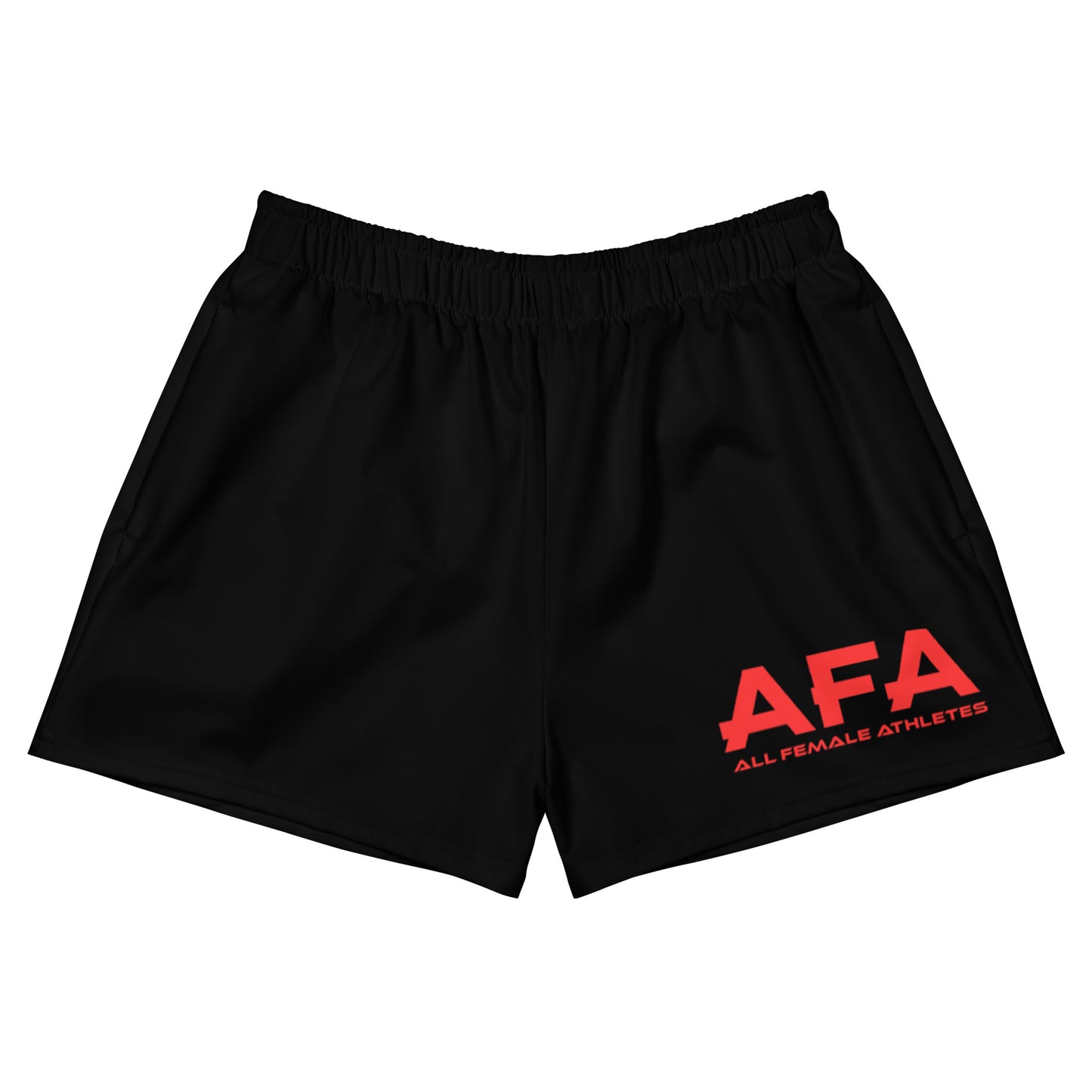 Red All Female Athletes Women’s Recycled Athletic Shorts