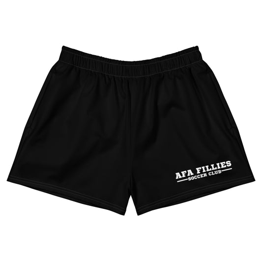 White AFA Logo Women’s Recycled Athletic Shorts