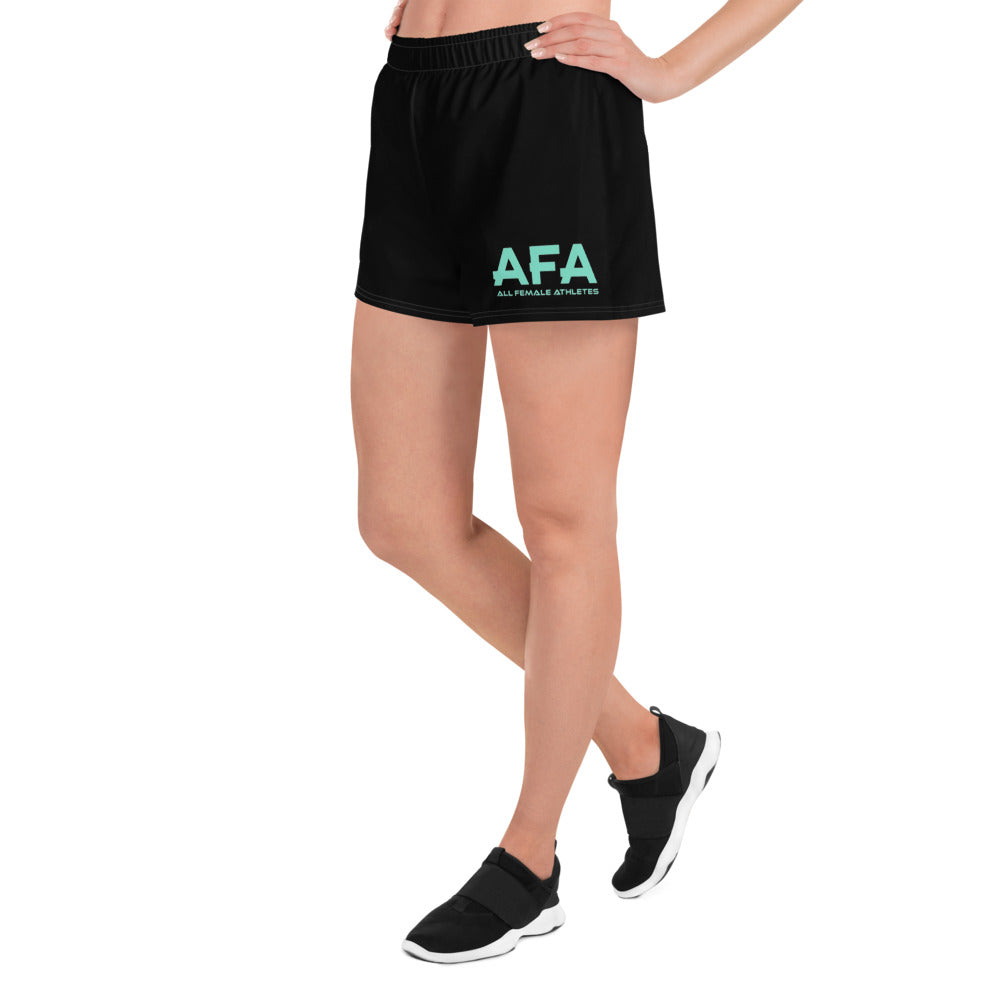 Light Green All Female Athletes Women’s Recycled Athletic Shorts