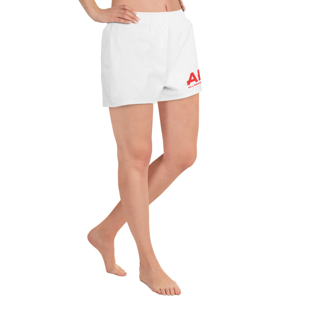 Red AFA Fillies Logo Women’s Recycled Athletic Shorts
