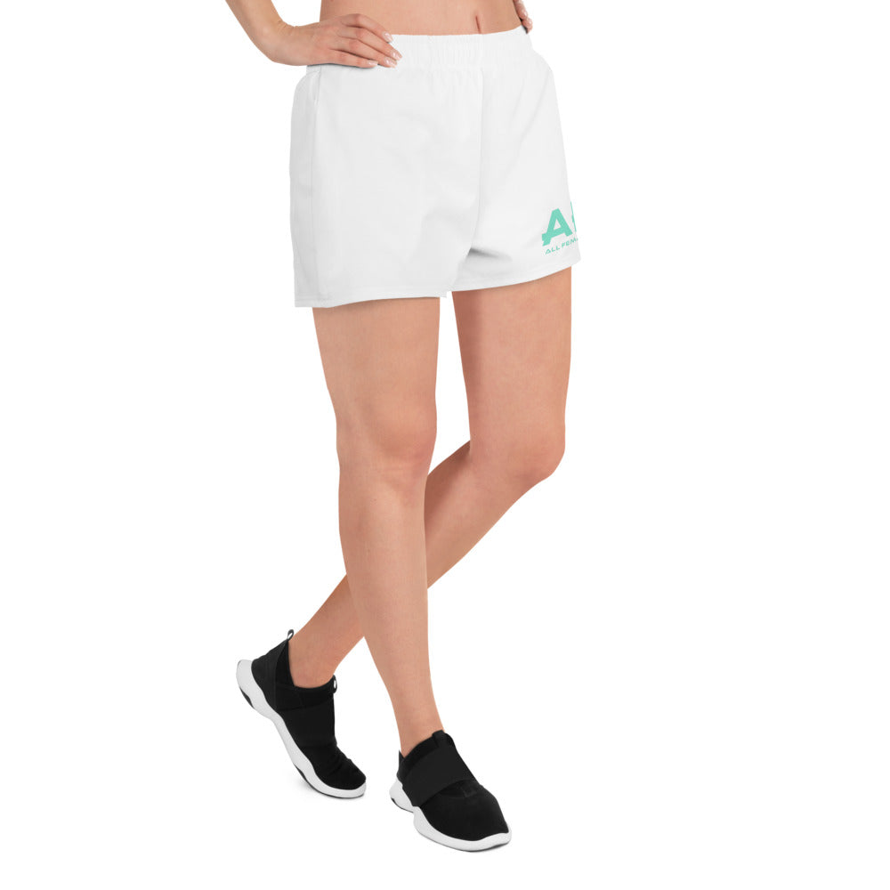 Light Green All Female Athletes Women’s Recycled Athletic Shorts