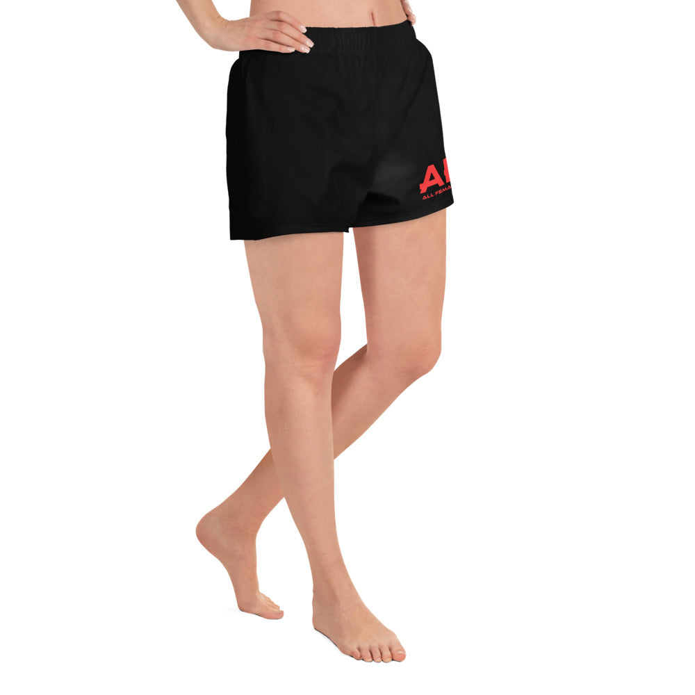 Red All Female Athletes Women’s Recycled Athletic Shorts