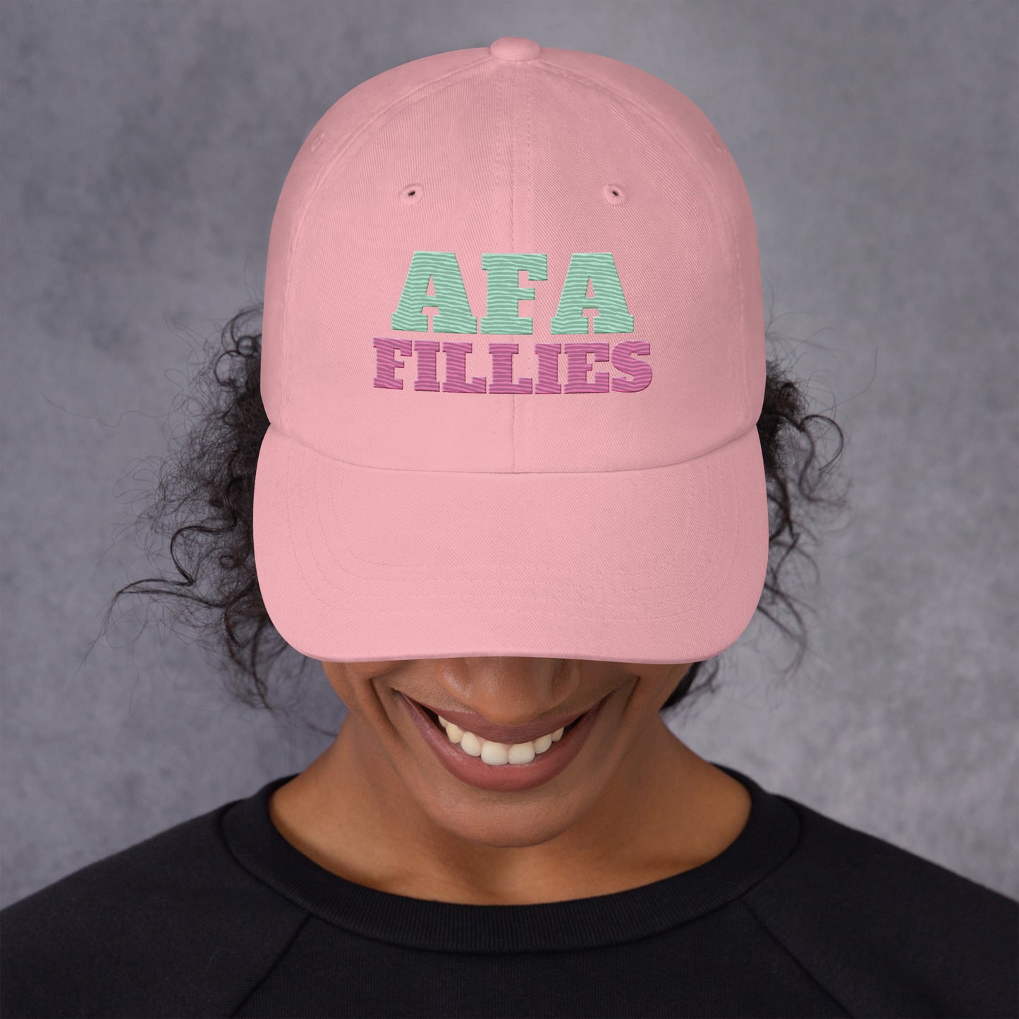 Pink/Green AFA Fillies Embroidered Dad hat