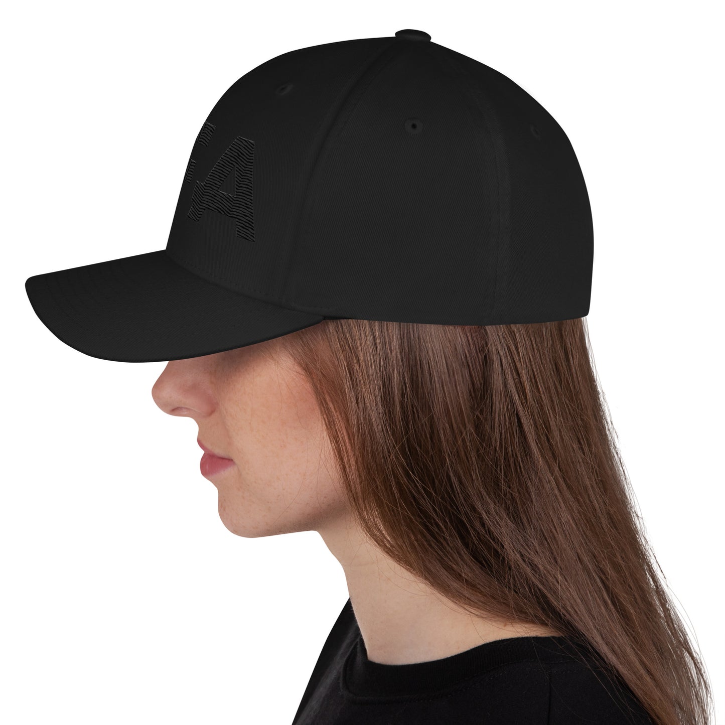 Black AFA Embroidered Structured Twill Cap