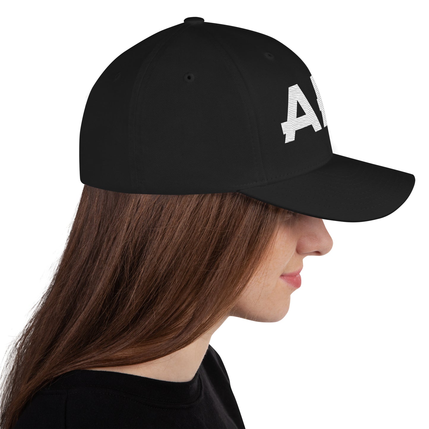 White AFA Embroidered Structured Twill Cap