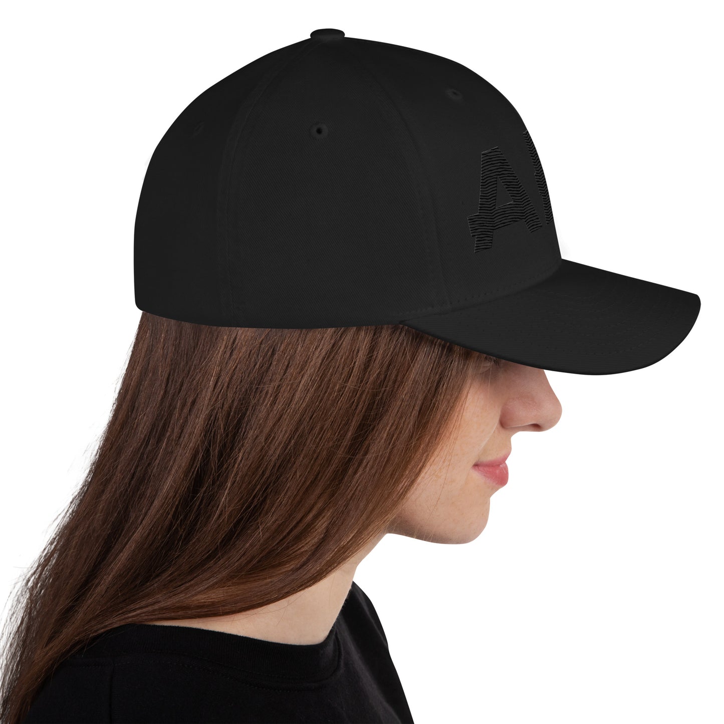 Black AFA Embroidered Structured Twill Cap