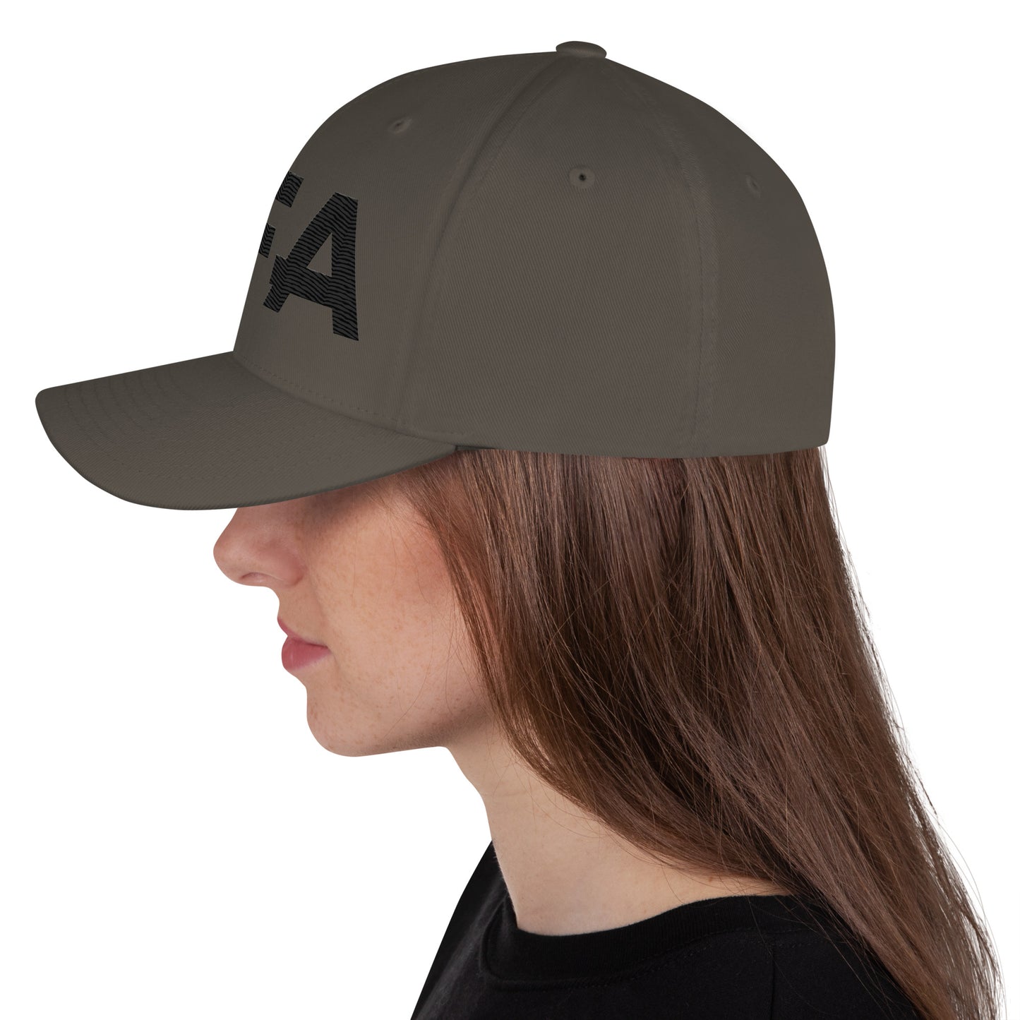 Black AFA Embroidered Structured Twill Cap