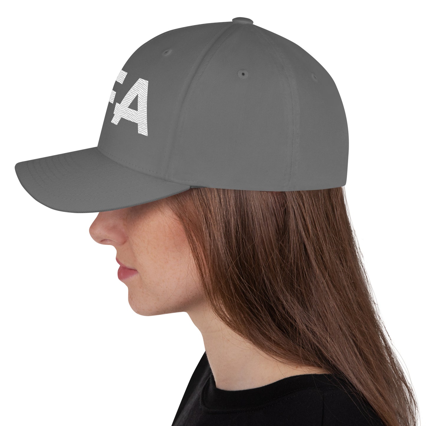 White AFA Embroidered Structured Twill Cap