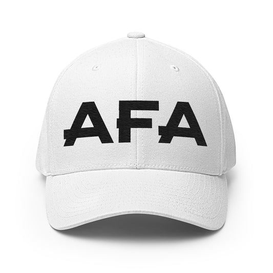 Black AFA Embroidered Structured Twill Cap