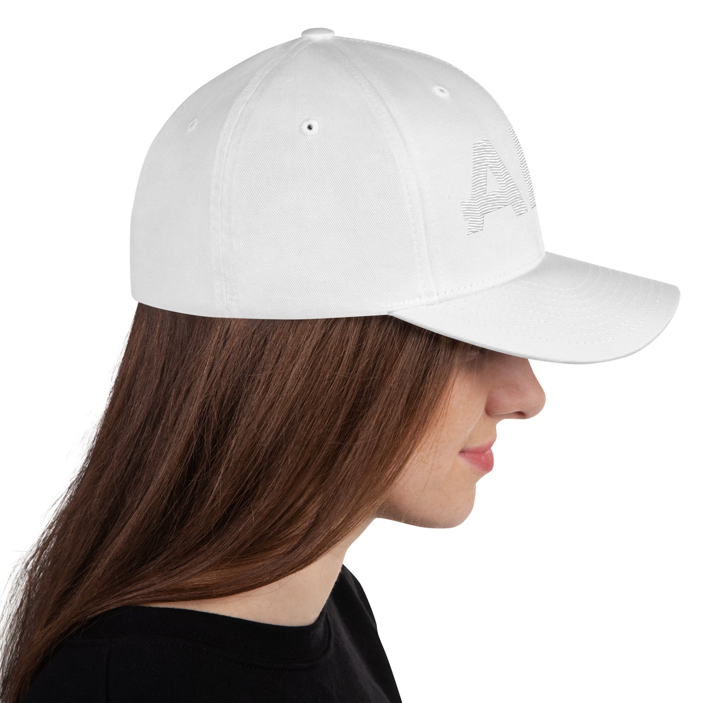 White AFA Embroidered Structured Twill Cap