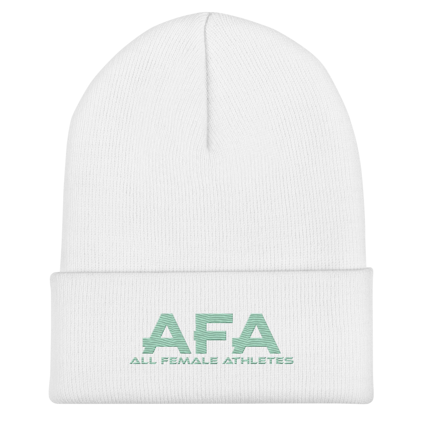 Light Green All Female Athletes Cuffed Beanie