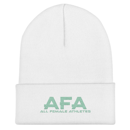 Light Green All Female Athletes Cuffed Beanie