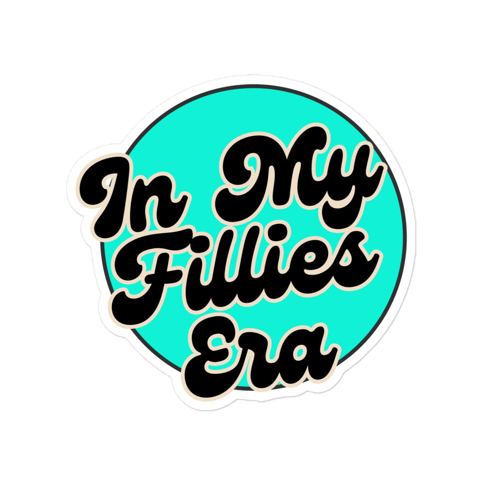 Light Green/Black In My Fillies Era Bubble-free stickers