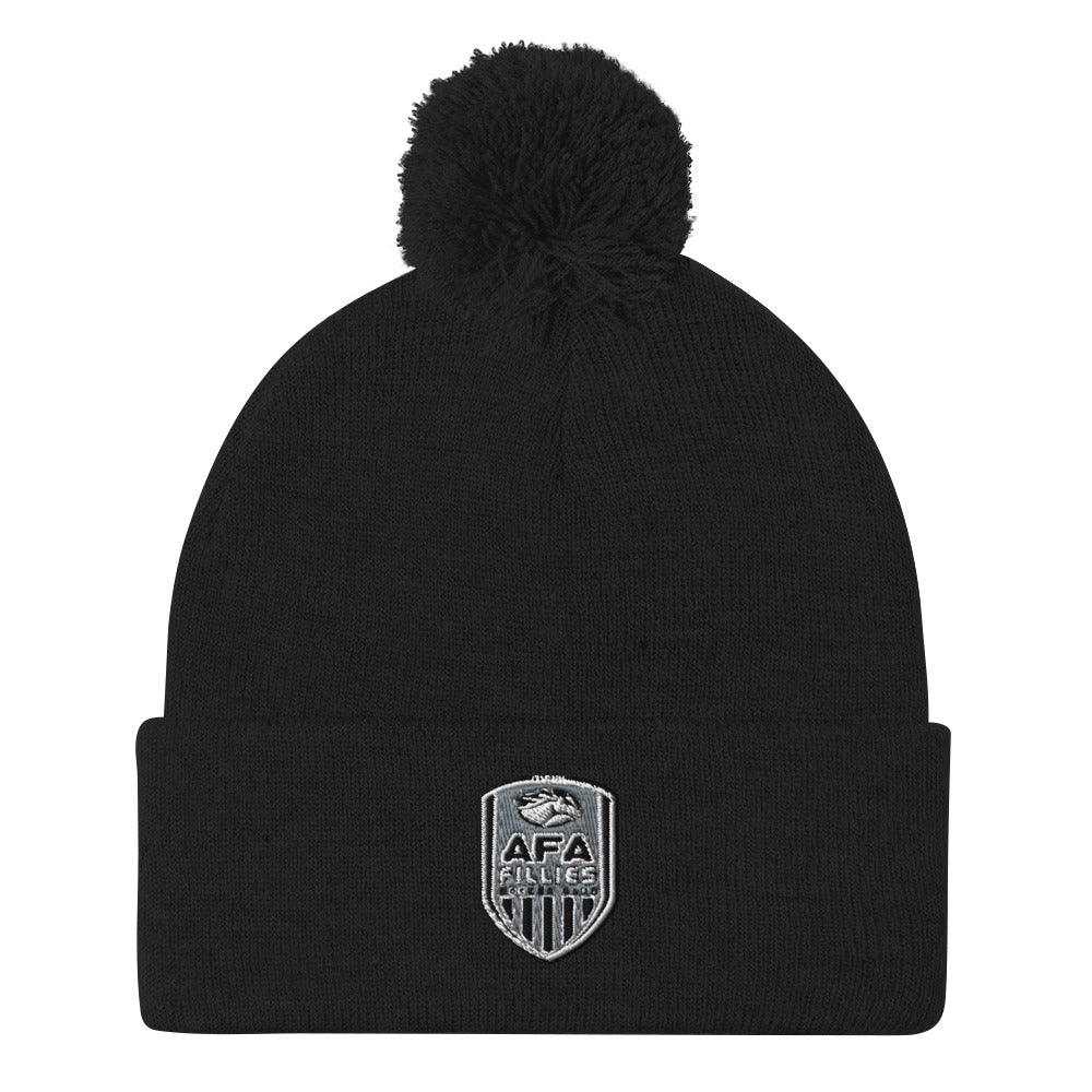 Fillies Shield Pom-Pom Beanie