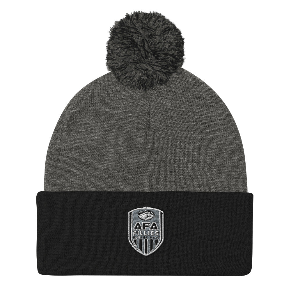 Fillies Shield Pom-Pom Beanie