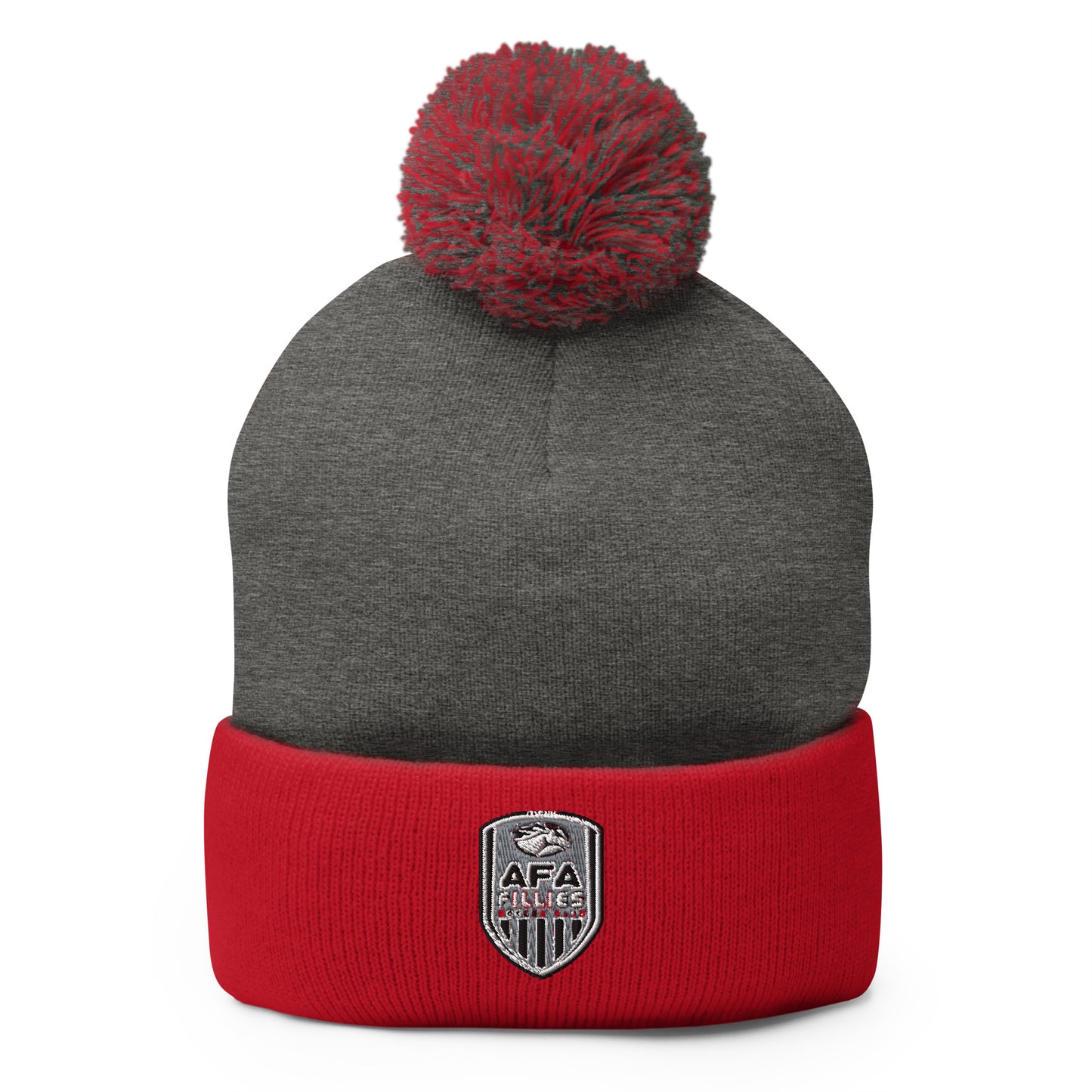 Fillies Shield Pom-Pom Beanie