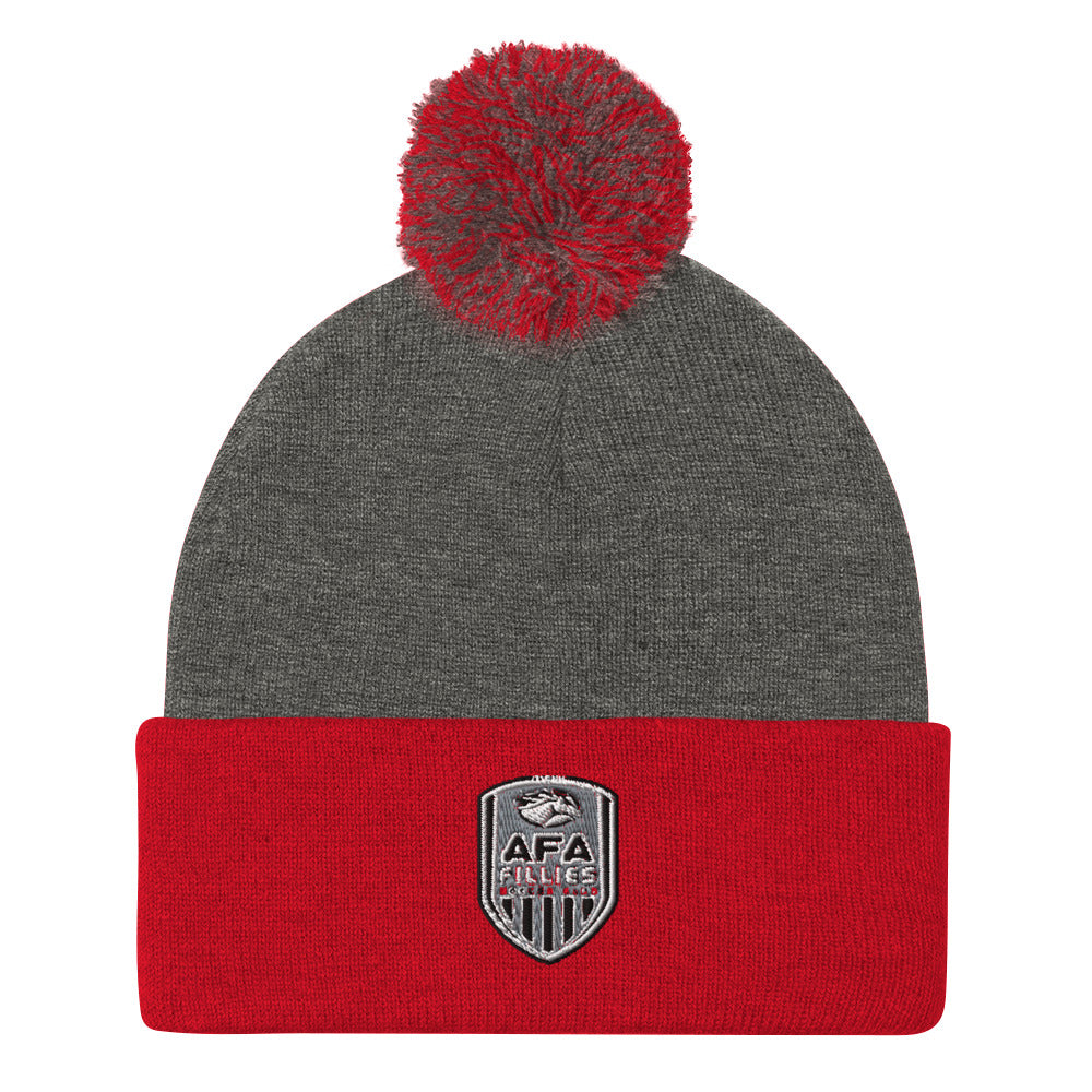 Fillies Shield Pom-Pom Beanie