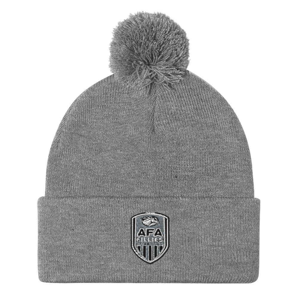 Fillies Shield Pom-Pom Beanie