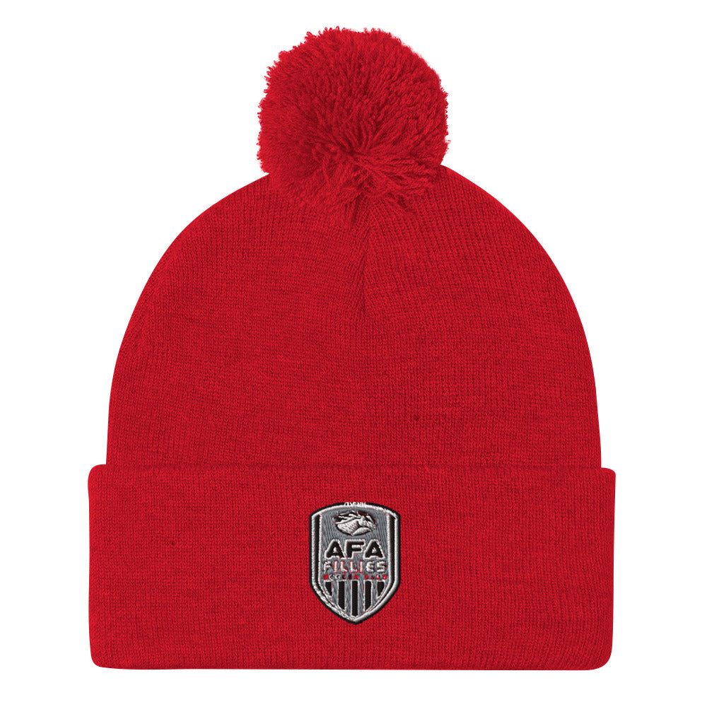 Fillies Shield Pom-Pom Beanie