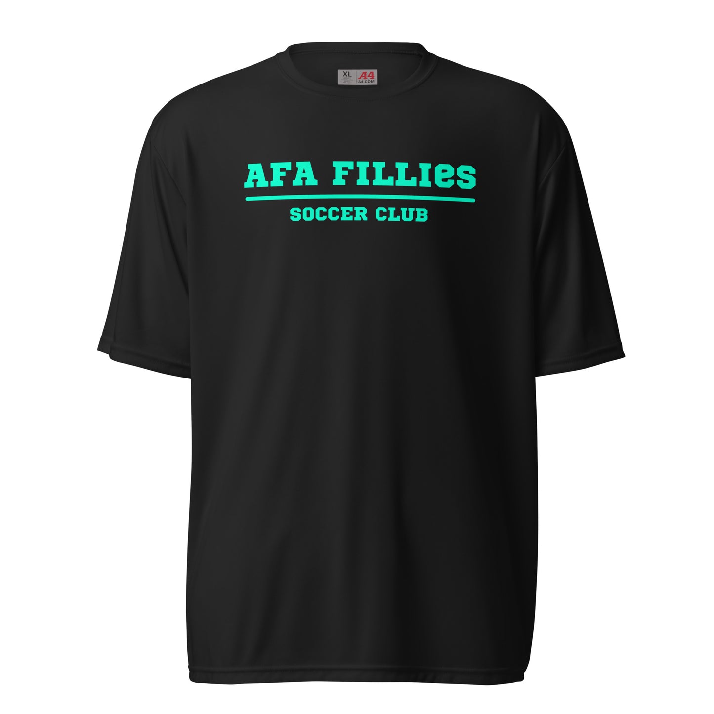 Light Green AFA Fillies performance crew neck t-shirt