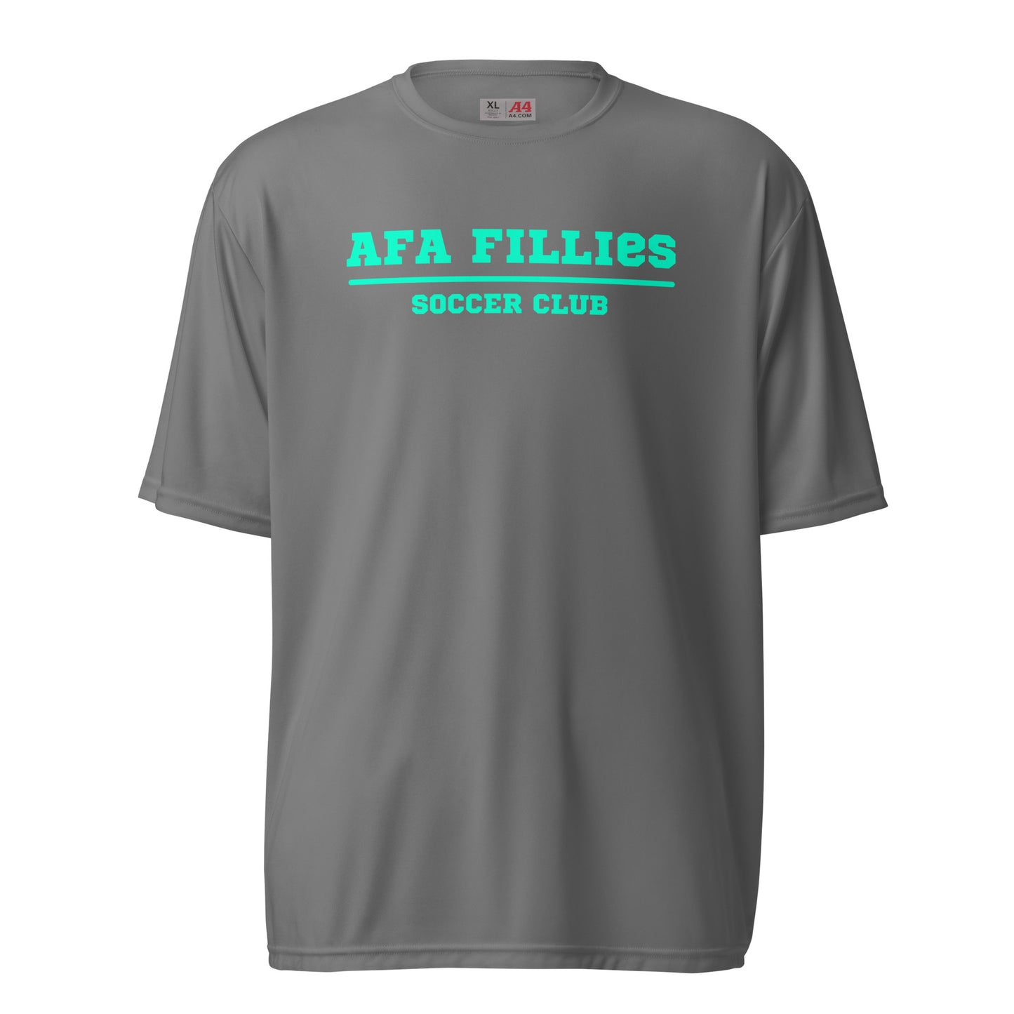 Light Green AFA Fillies performance crew neck t-shirt