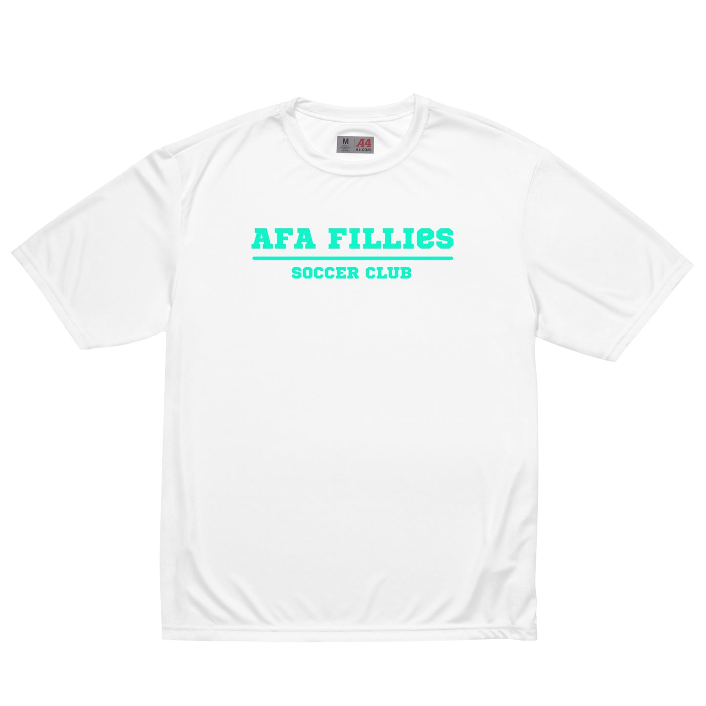 Light Green AFA Fillies performance crew neck t-shirt