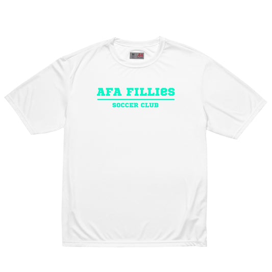 Light Green AFA Fillies performance crew neck t-shirt