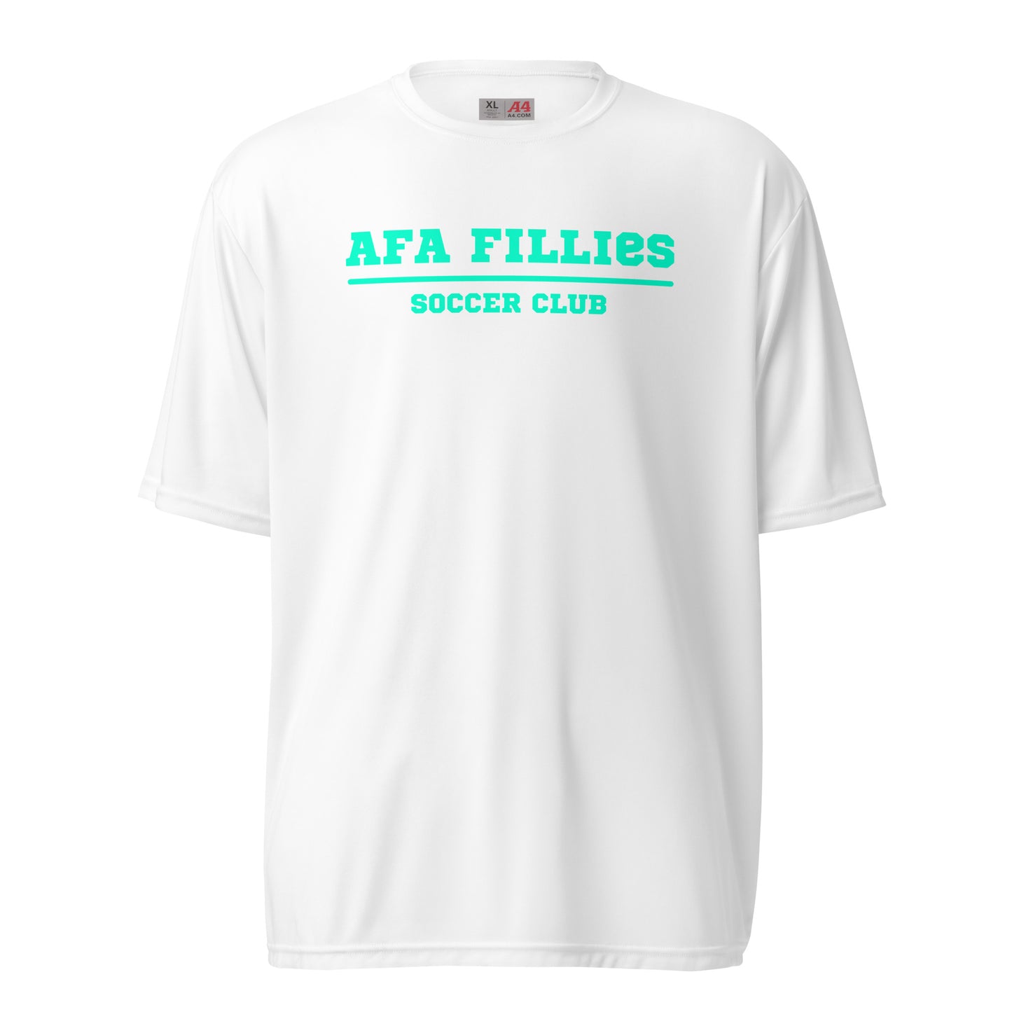 Light Green AFA Fillies performance crew neck t-shirt