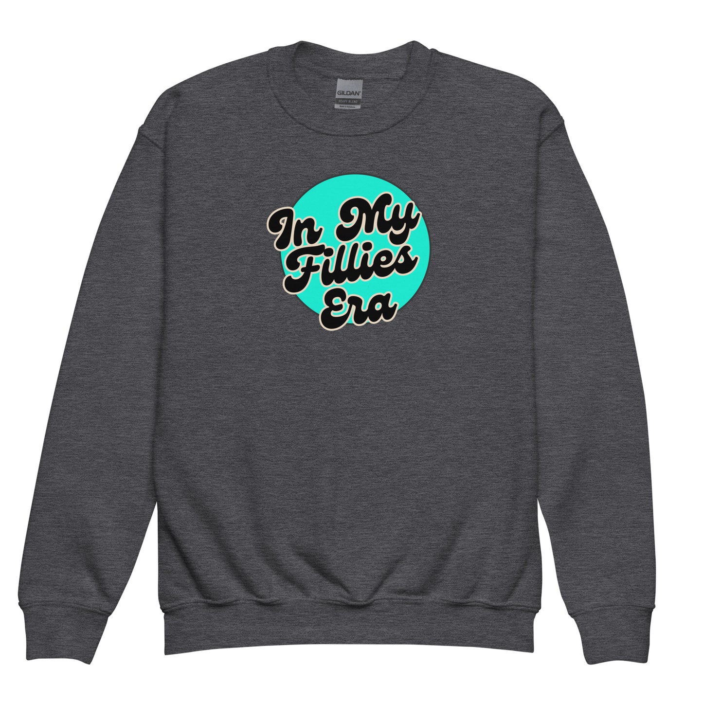 Light Green In My Fillies Era Youth crewneck sweatshirt