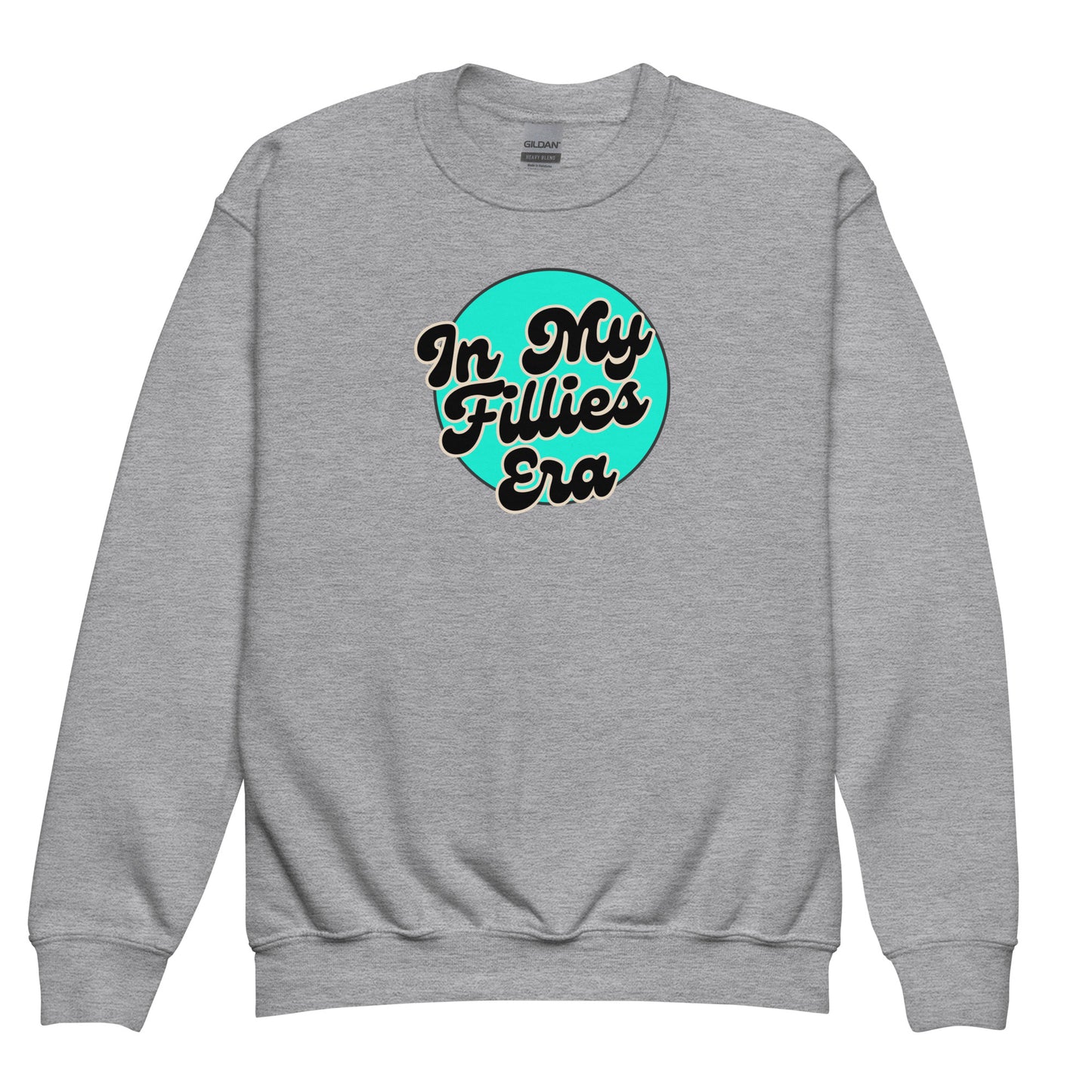 Light Green In My Fillies Era Youth crewneck sweatshirt