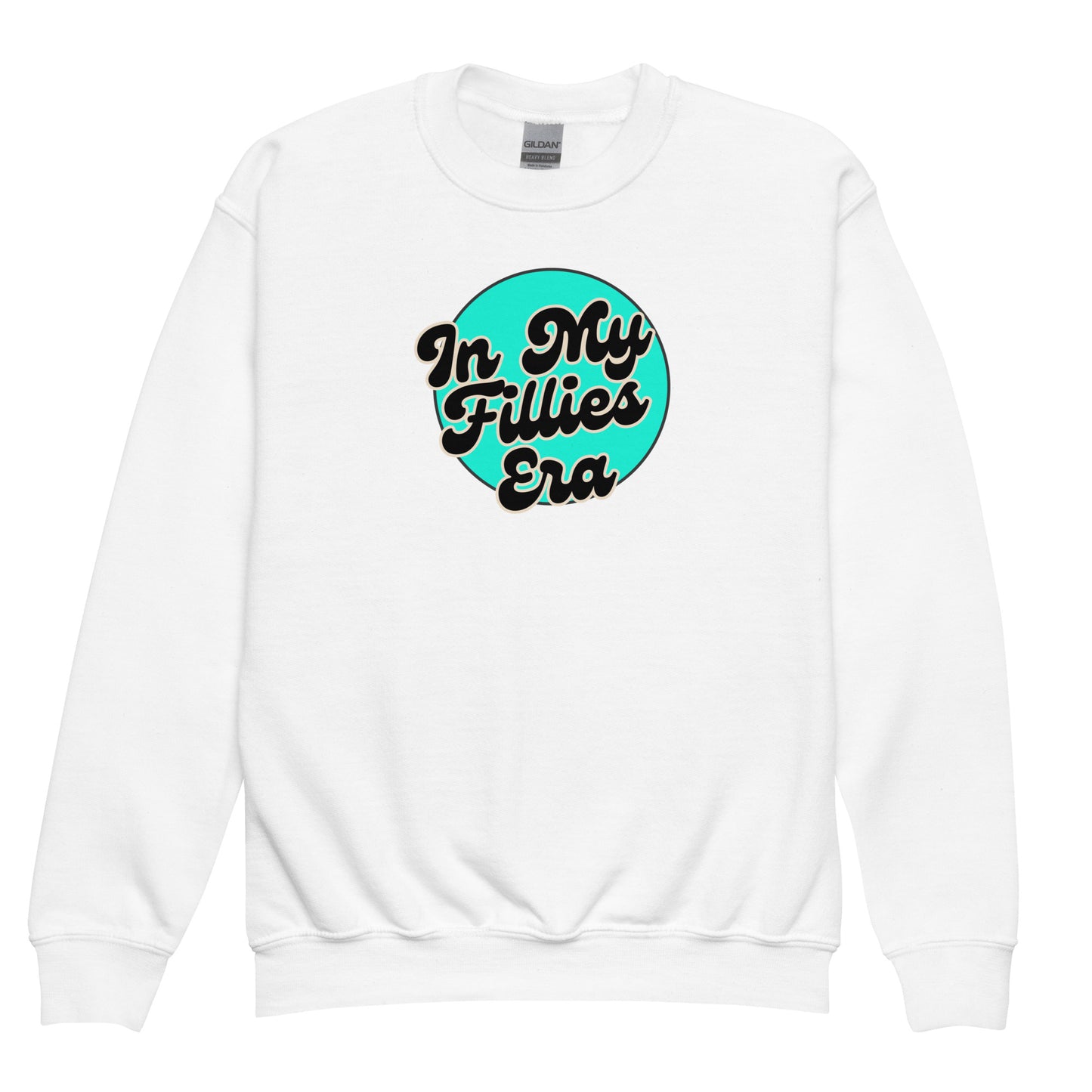 Light Green In My Fillies Era Youth crewneck sweatshirt